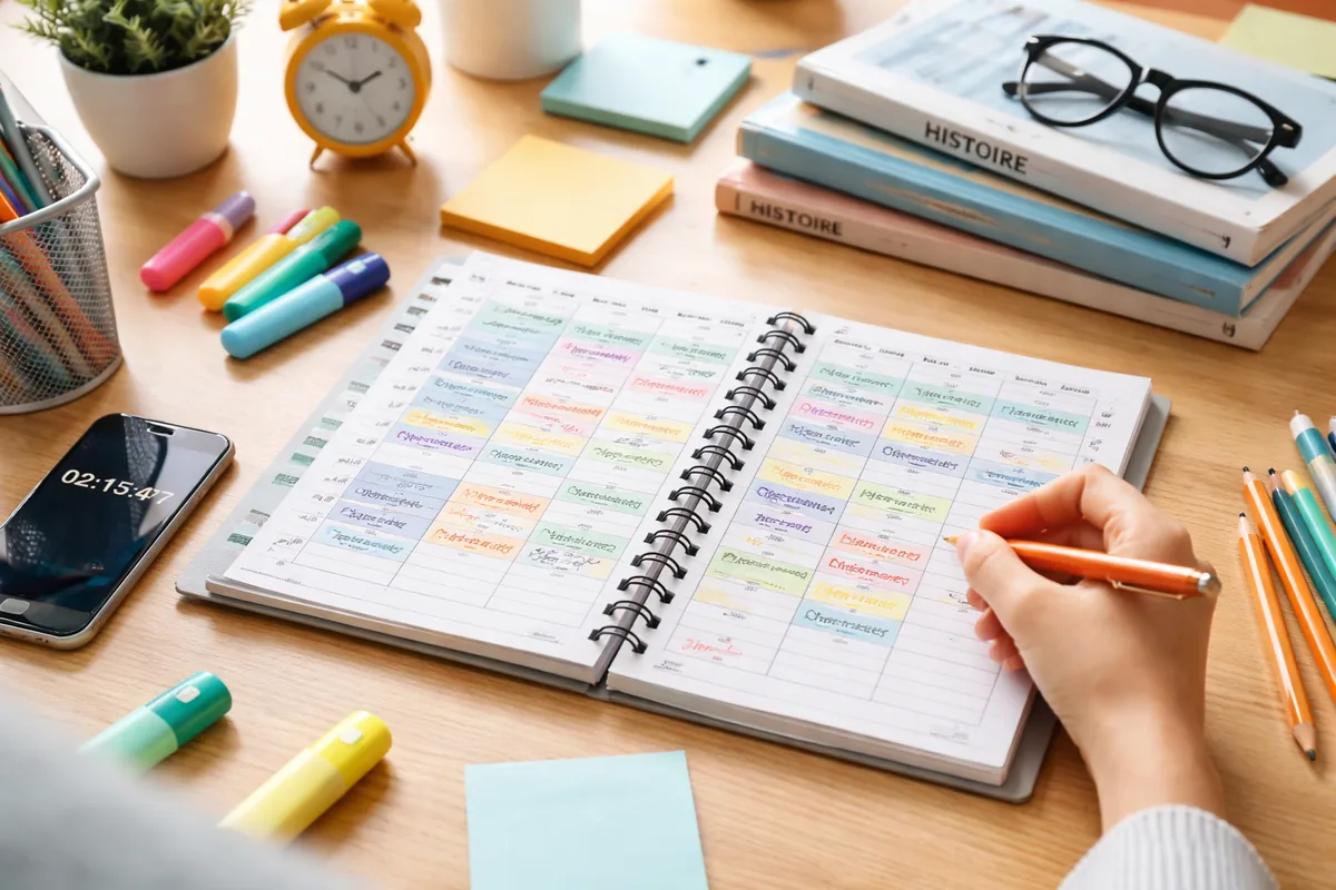 Comment élaborer un planning de révisions efficace pour le Bac et le Brevet