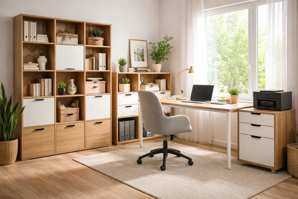 Comment bien choisir un meuble de rangement pour un bureau de 15 m²