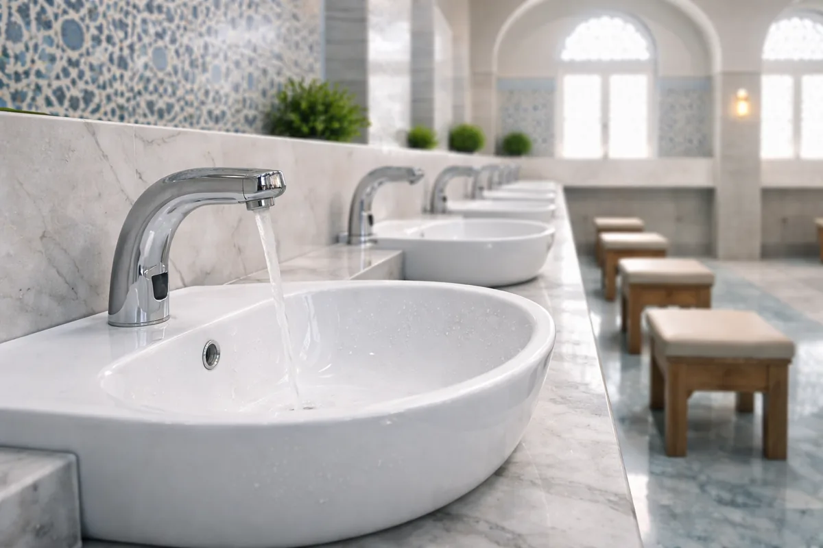 Comment assurer la qualité des lavabos d'ablutions en céramique antibactérienne dans les mosquées