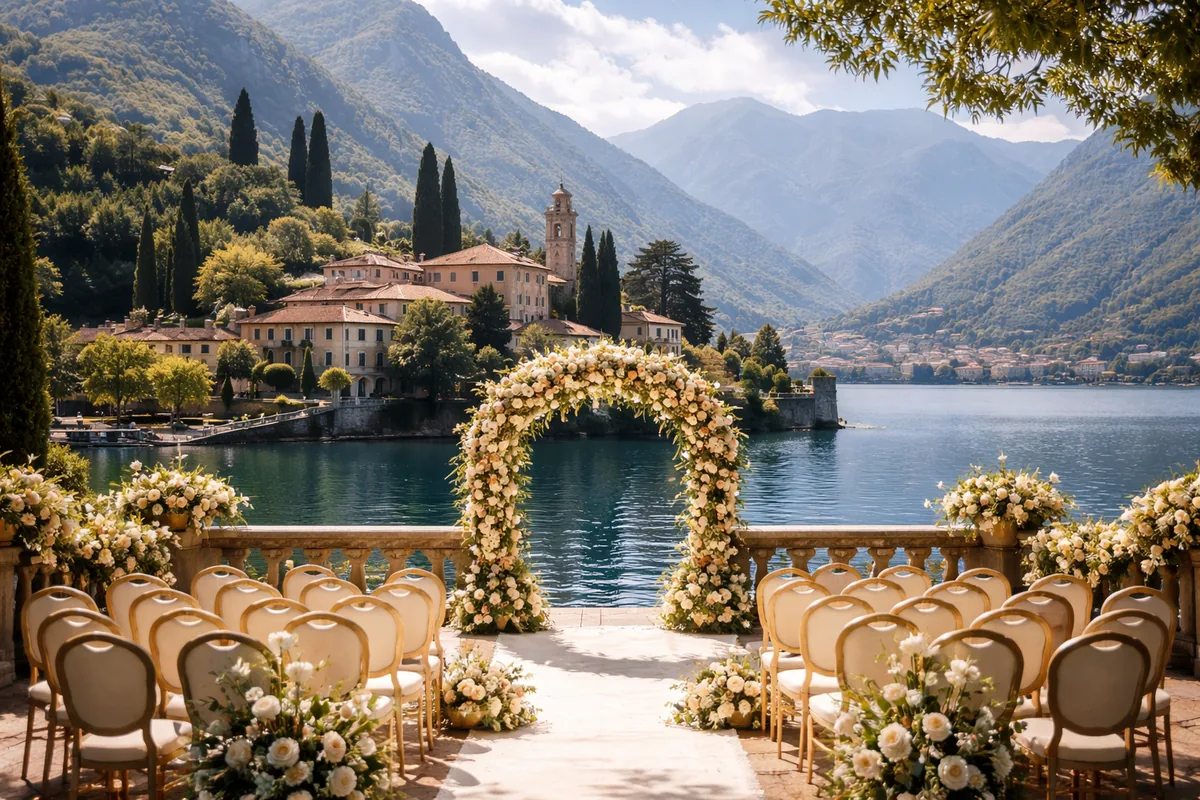 Comment organiser un mariage sur mesure au lac de Côme dans une ville historique