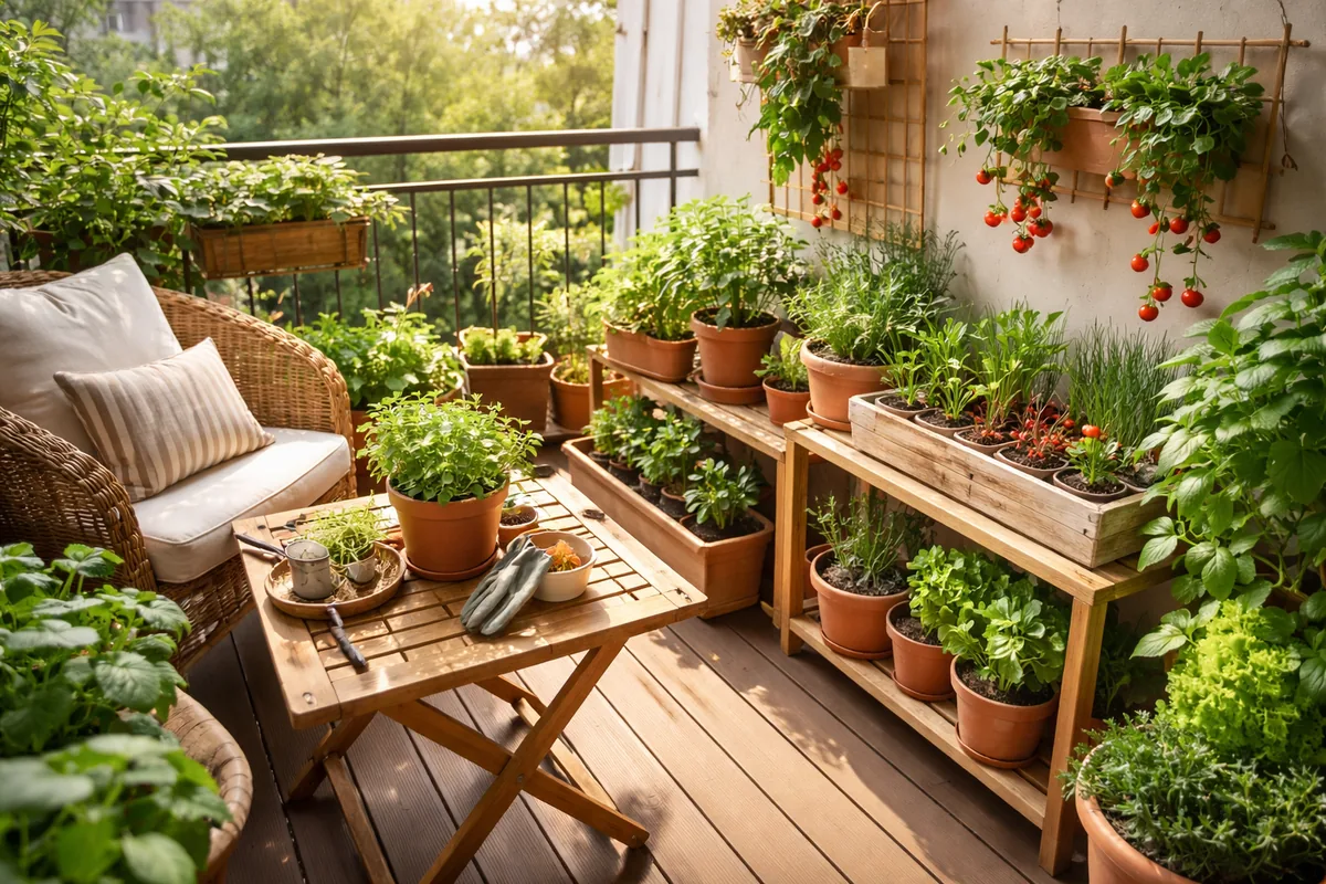 Comment aménager un petit balcon pour le jardinage